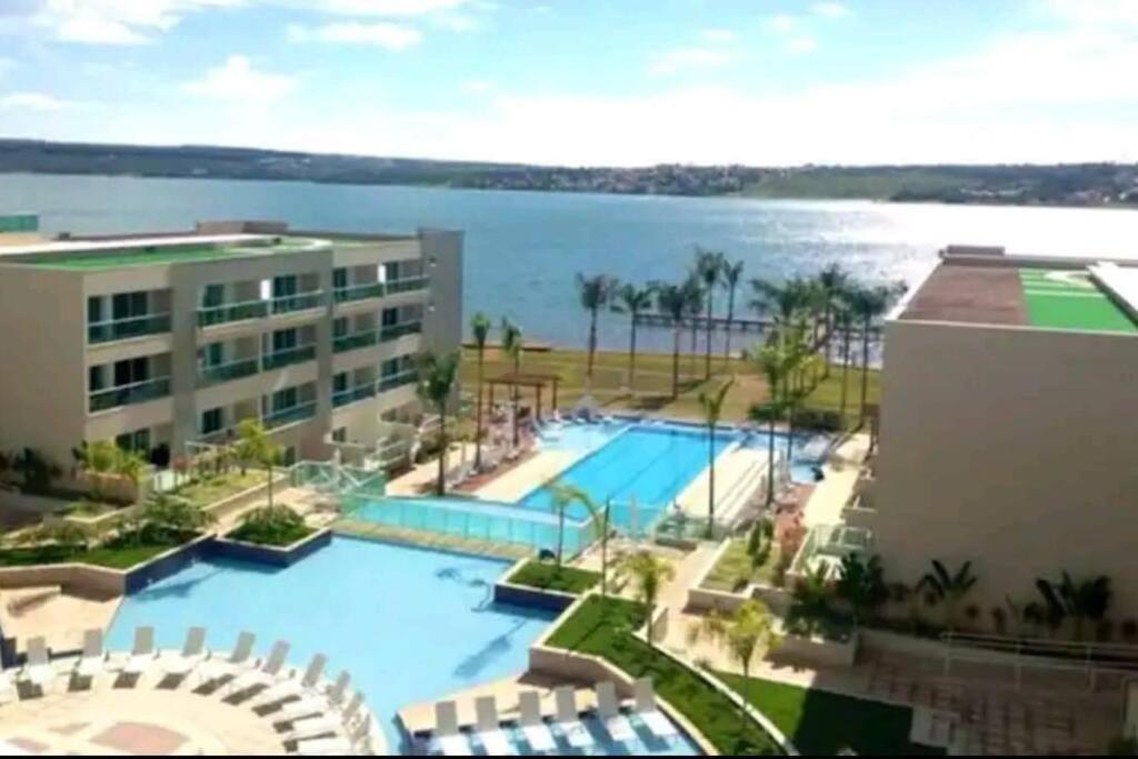 Flat De Luxo Em Um Resort! Brasilia Esterno foto